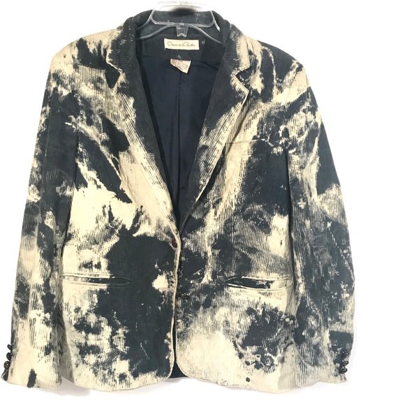 Oscar de la Renta Jackets & Blazers - OSCAR DE LA RENTA Custom Acid Wash Tie Dye Blazer